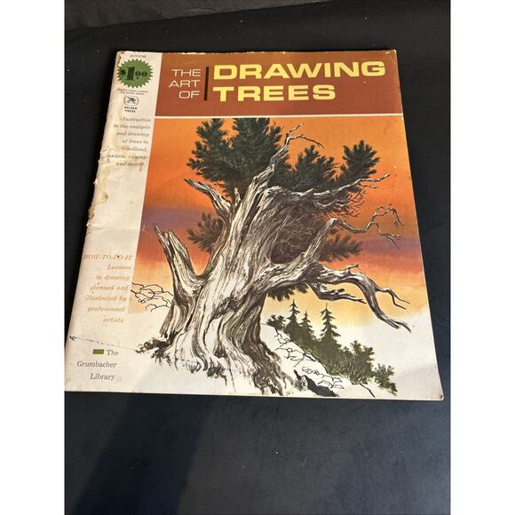 The Art of Drawing Trees - The Grumbacher Library 1966 PB Vintage Instructional - Picture 1 of 9